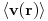 \left\langle{\bf v}({\bf r})\right\rangle