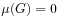 \mu(G)=0