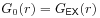 G_{0}(r)=G_{{{\sf EX}}}(r)