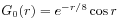 G_{0}(r)=e^{{-r/8}}\cos r