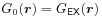 G_{0}({\boldsymbol{r}})=G_{{\sf EX}}({\boldsymbol{r}})