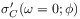 \sigma^{\prime}_{C}(\omega=0;\phi)