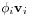 \phi _{i}{\mathbf{v}}_{i}