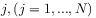 j,(j=1,...,N)