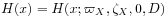 H(x)=H(x;\varpi _{X},\zeta _{X},0,D)