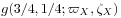 g(3/4,1/4;\varpi _{X},\zeta _{X})