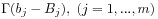 \Gamma(b_{j}-B_{j}),\;(j=1,...,m)