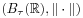 (B_{\tau}(\mathbb{R}),\|\cdot\|)