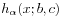 h_{\alpha}(x;b,c)