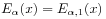 E_{\alpha}(x)=E_{{\alpha,1}}(x)