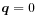 \boldsymbol{q}=0