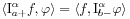 \langle\mathrm{I}_{{a+}}^{{\alpha}}f,\varphi\rangle=\langle f,\mathrm{I}_{{b-}}^{{\alpha}}\varphi\rangle