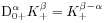 \mathrm{D}^{{\alpha}}_{{0+}}K_{+}^{\beta}=K_{+}^{{\beta-\alpha}}