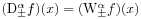 (\mathrm{D}^{{\alpha}}_{{\pm}}f)(x)=(\mathrm{W}^{{\alpha}}_{{\pm}}f)(x)