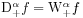 \mathrm{D}^{{\alpha}}_{{+}}f=\mathrm{W}^{{\alpha}}_{{+}}f