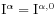 \mathrm{I}^{{\alpha}}=\mathrm{I}^{{\alpha,0}}