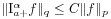 \|\mathrm{I}_{{a+}}^{{\alpha}}f\| _{q}\leq C\| f\| _{p}