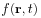 f(\mathbf{r},t)