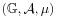 (\mathbb{G},\mathcal{A},\mu)