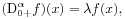 (\mathrm{D}^{{\alpha}}_{{0+}}f)(x)=\lambda f(x),