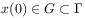 x(0)\in{G}\subset\Gamma